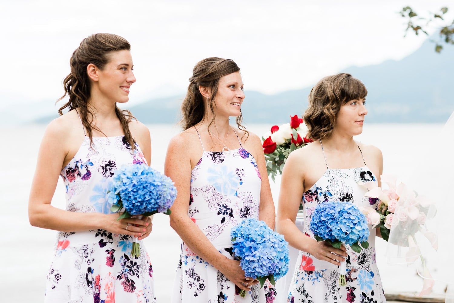 brides mates, wedding ceremony on Spanish banks | Vancouver wedding photographer