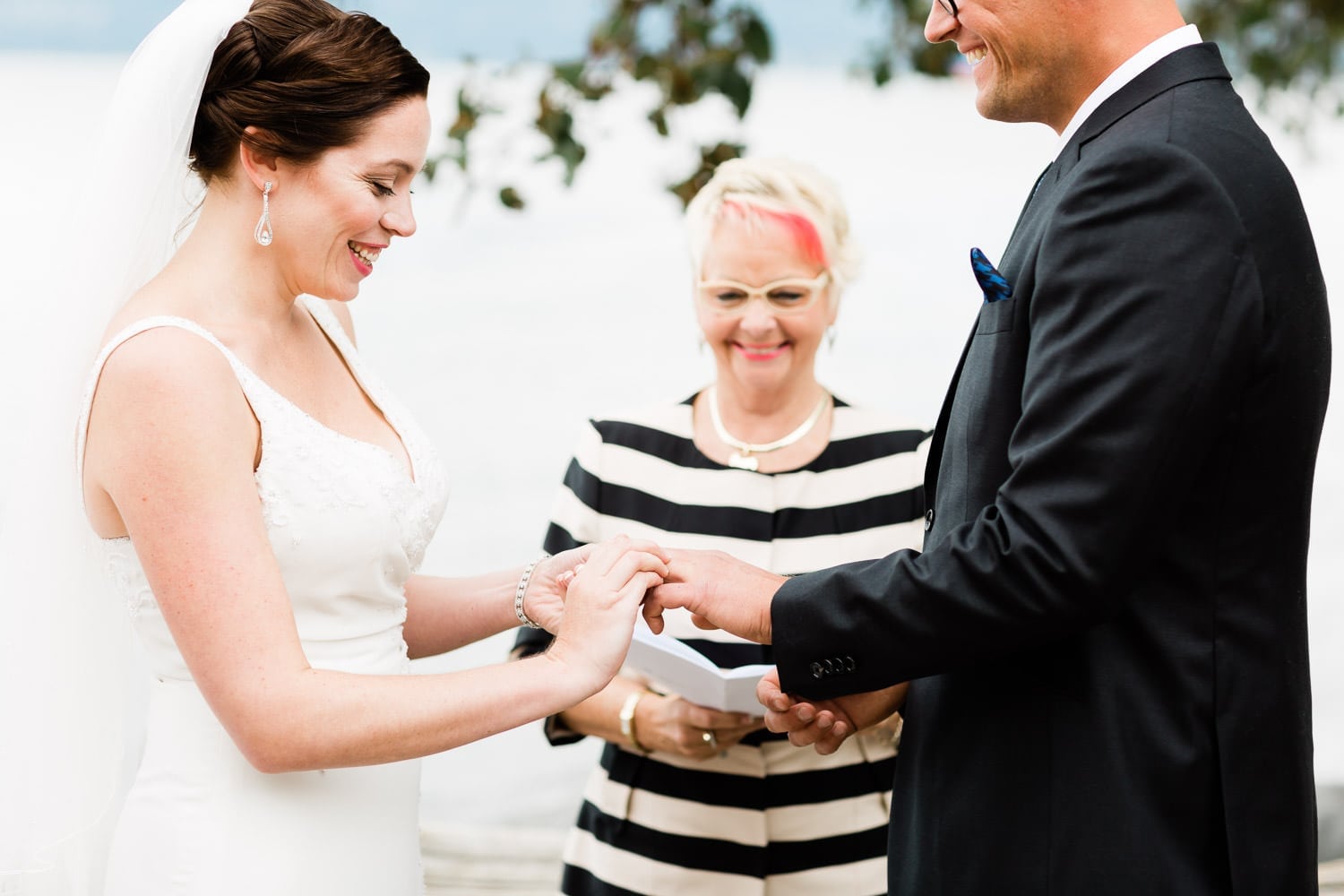 Wedding ceremony on Spanish banks | Vancouver wedding photographer