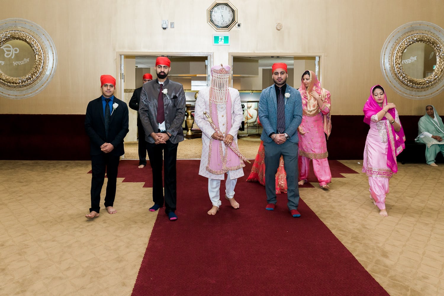 Indian groom entering the temple | Indian wedding photography Vancouver