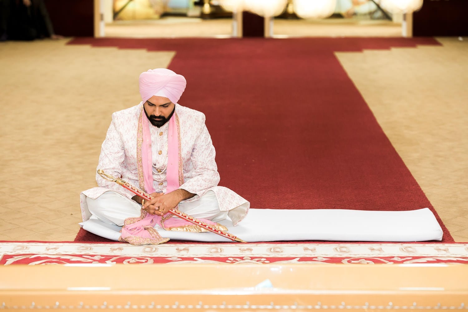Indian groom at the temple | Indian wedding photography Vancouver