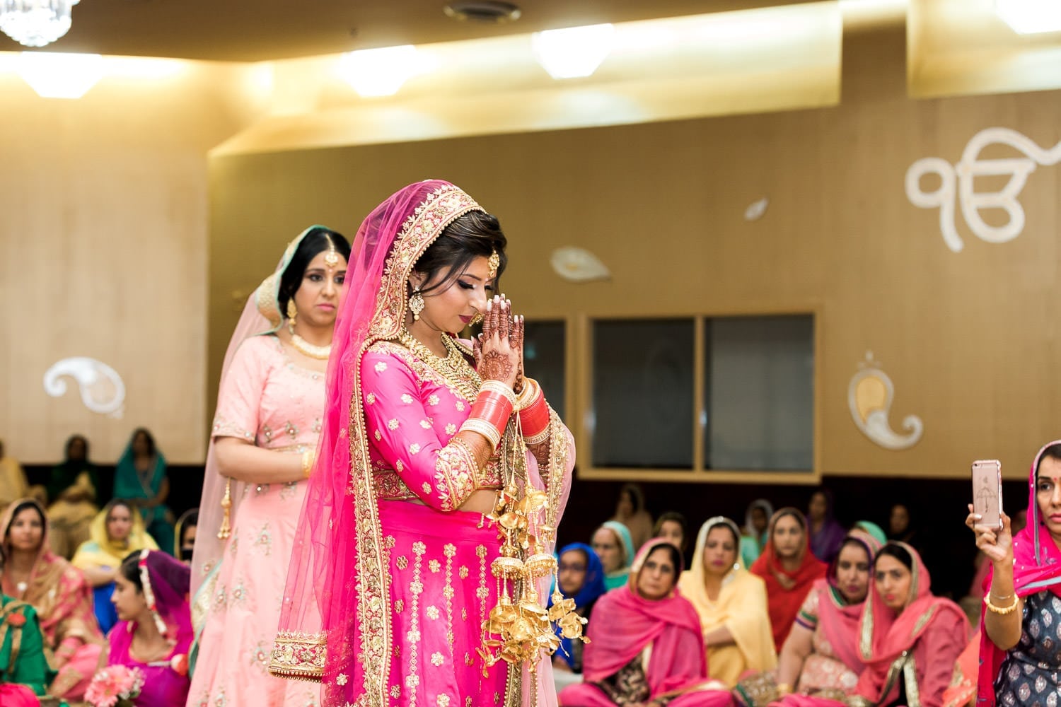 Indian bride at the temple | Indian wedding photography Vancouver