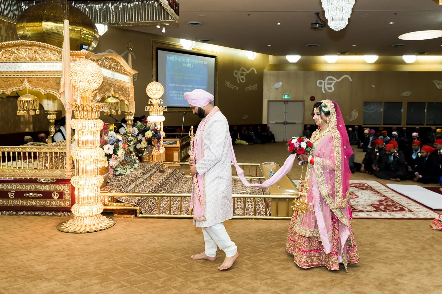 Indian wedding ceremony at the temple | Indian wedding photography Vancouver