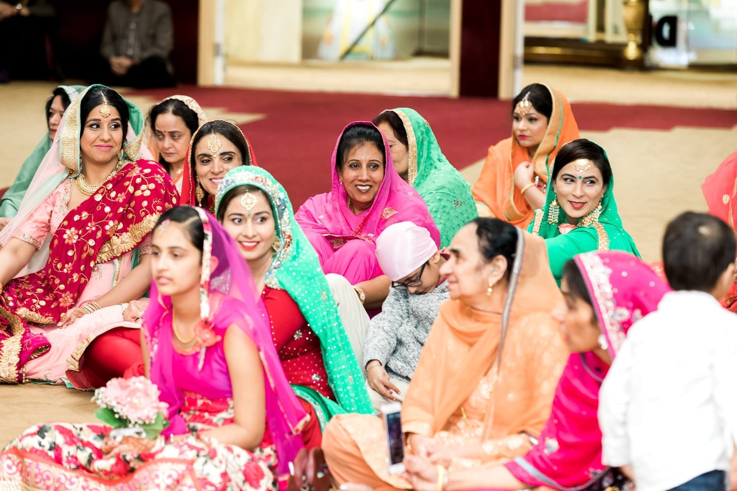Candid moments during Indian wedding ceremony at the temple | Indian wedding photography Vancouver