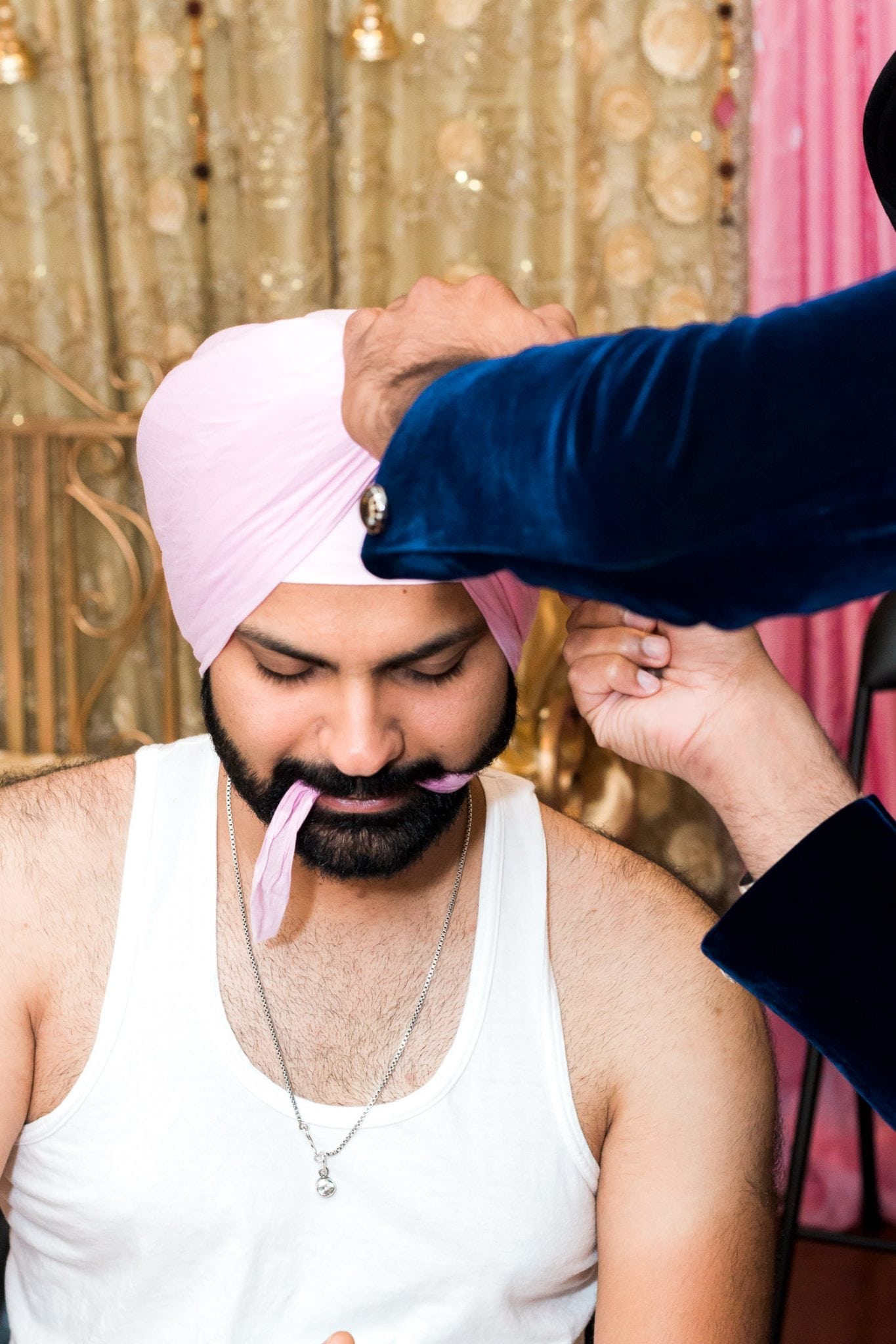 Indian groom during morning prep | Indian wedding photography Vancouver