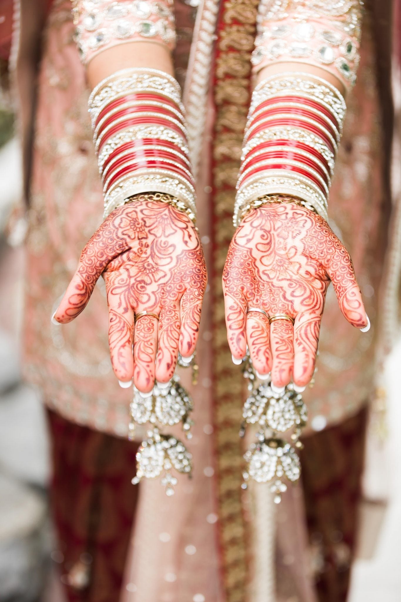 Indian brides hands with henna, Indian and Norwegian wedding | Vancouver Indian wedding photographer