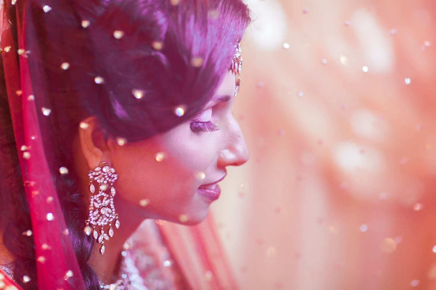 Indian bride getting ready for wedding | Vancouver Indian wedding photographer