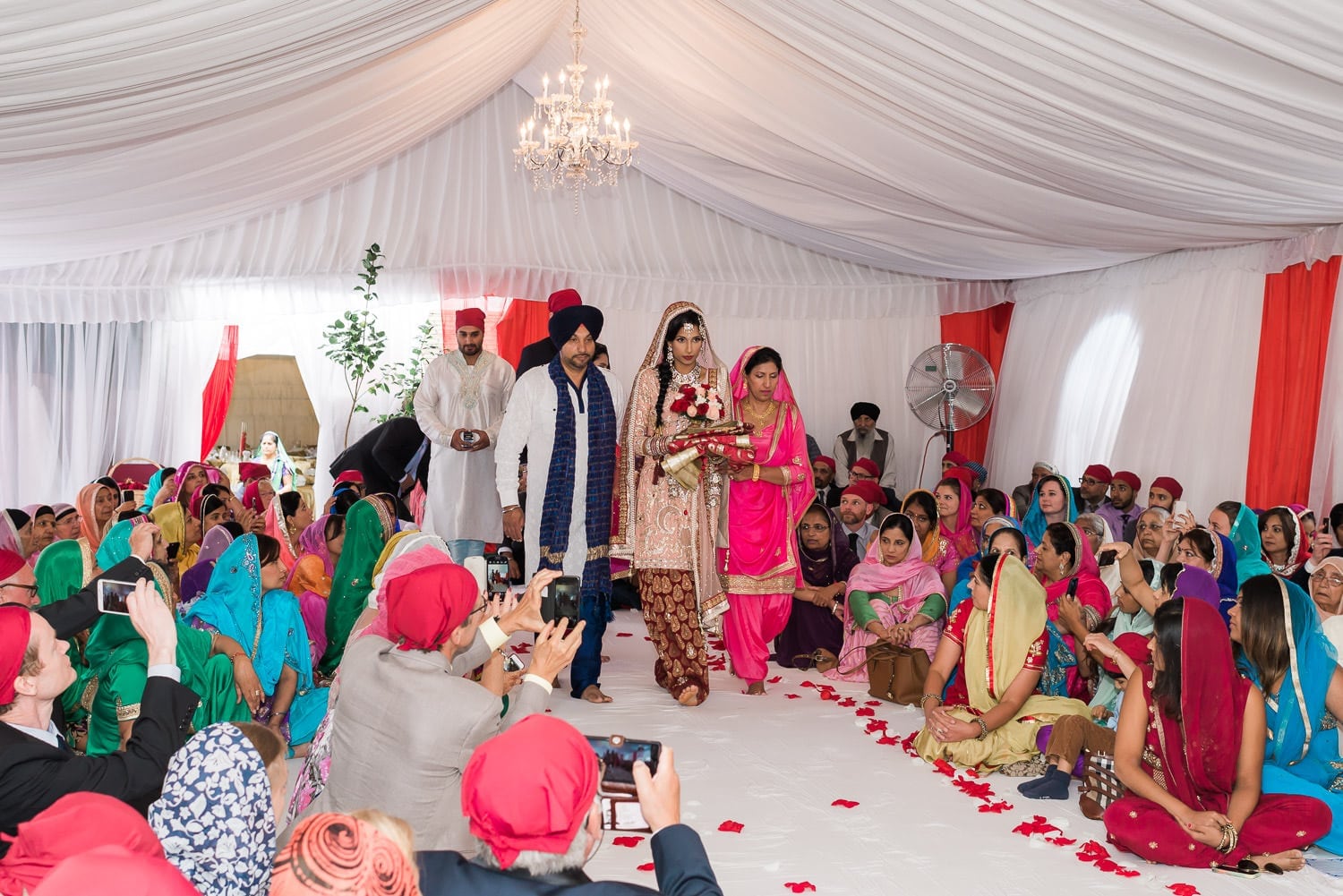 Brides entrance, Indian and Norwegian wedding | Vancouver Indian wedding photographer